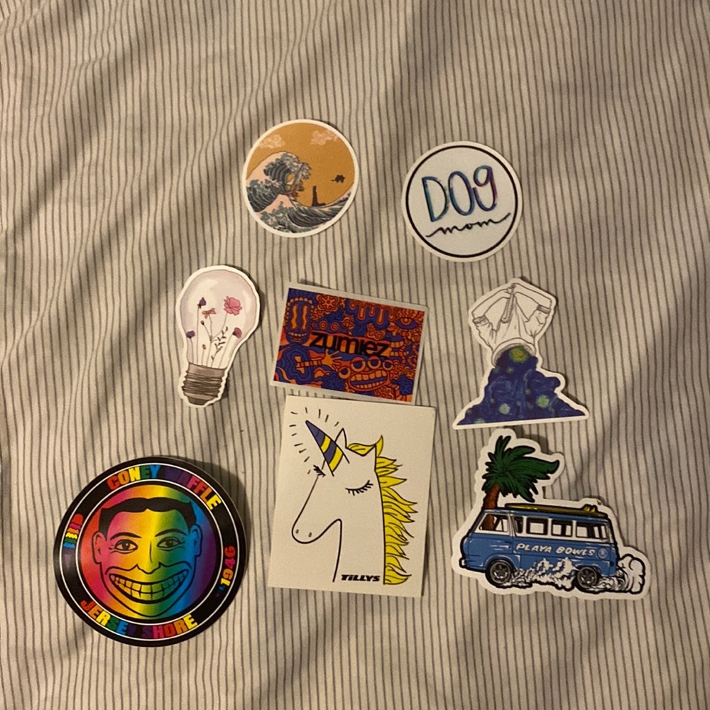 lot of stickers